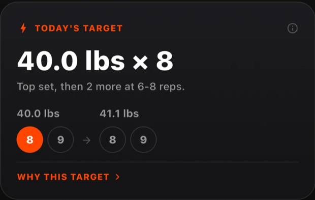 AI coach target